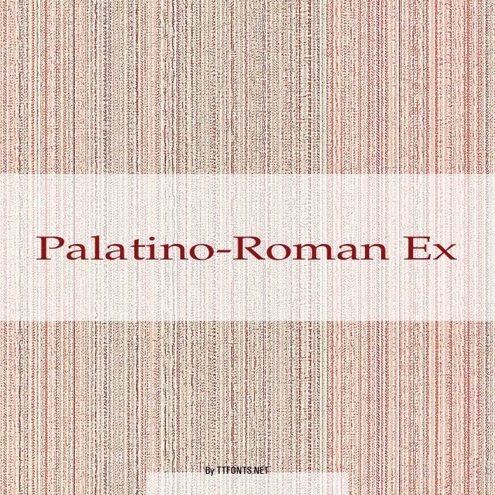Palatino-Roman Ex example